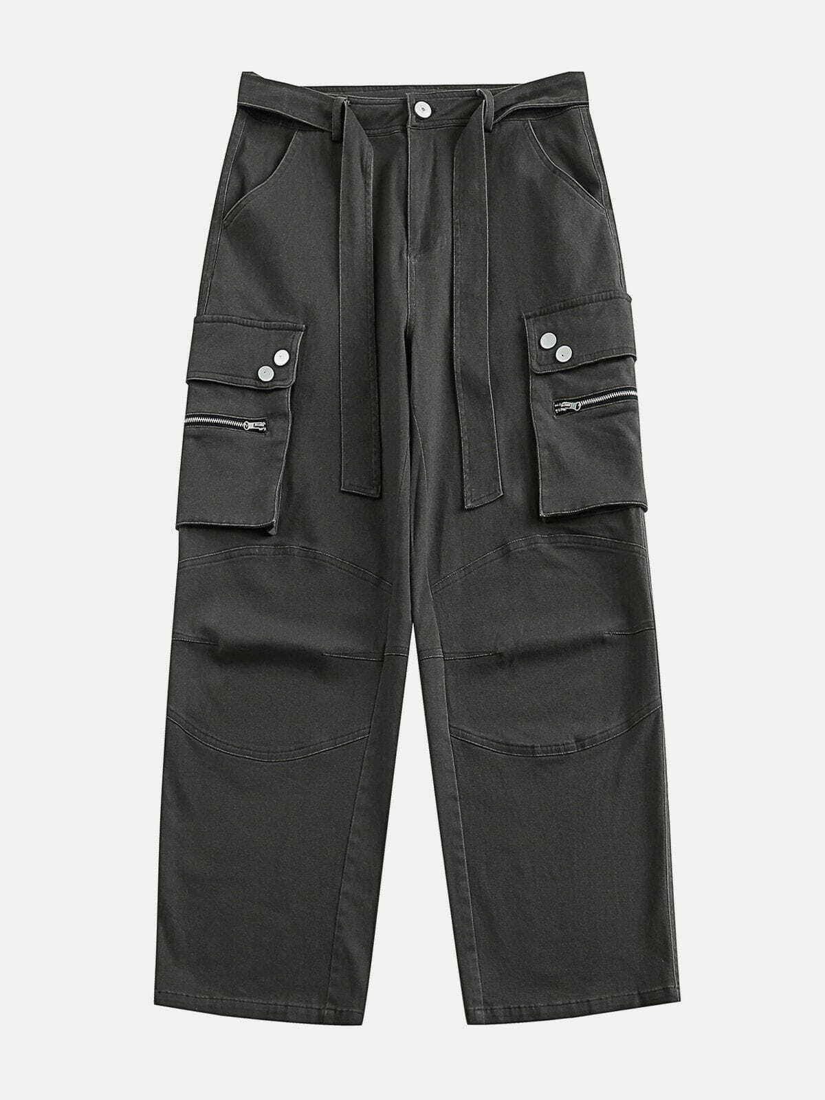 Y2K Multi-Pocket Cargo Pants for Grunge Aesthetic, 90s Fashion, and Summer Outfits