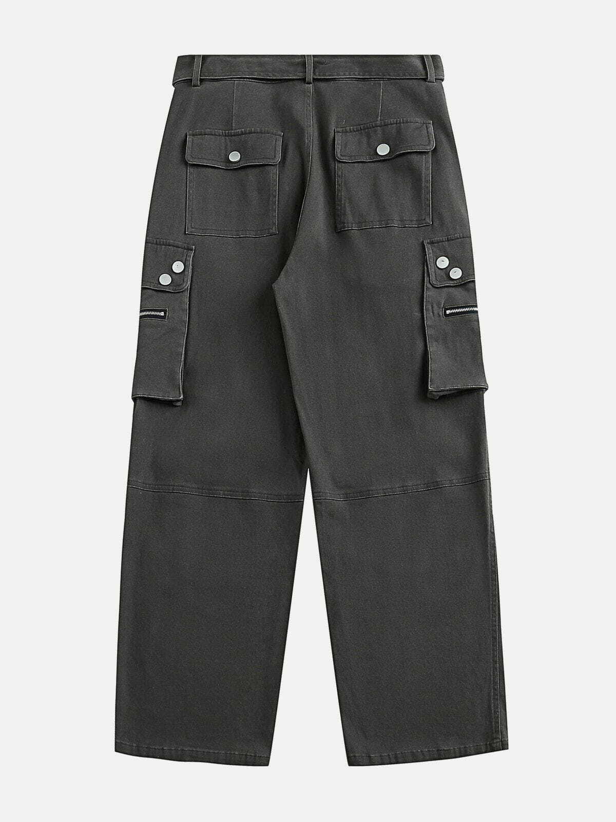 Y2K Multi-Pocket Cargo Pants for Grunge Aesthetic, 90s Fashion, and Summer Outfits