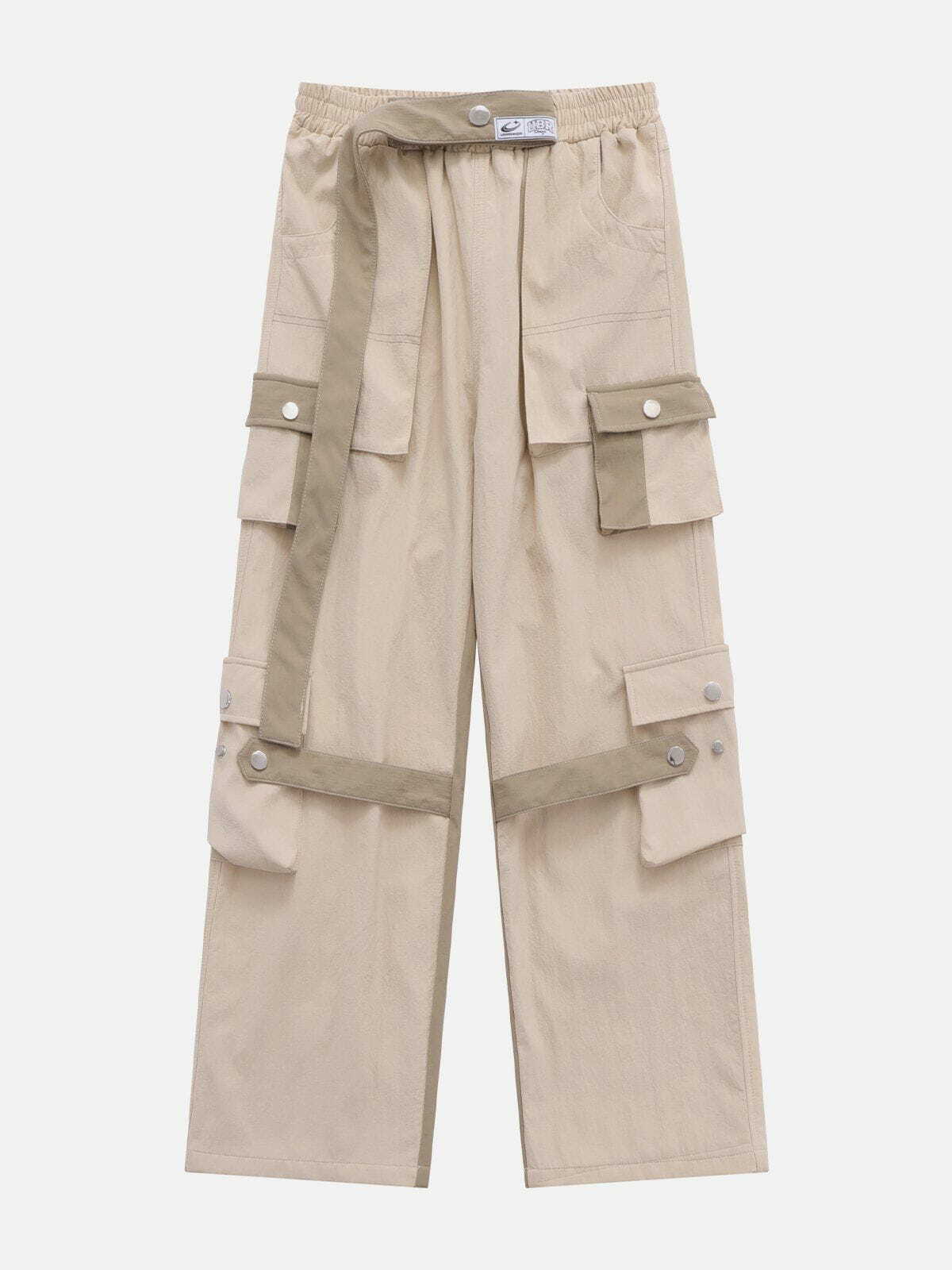 Y2K Multi-Pocket Cargo Pants: Trendy Grunge Style for 2000s Fashion Lovers