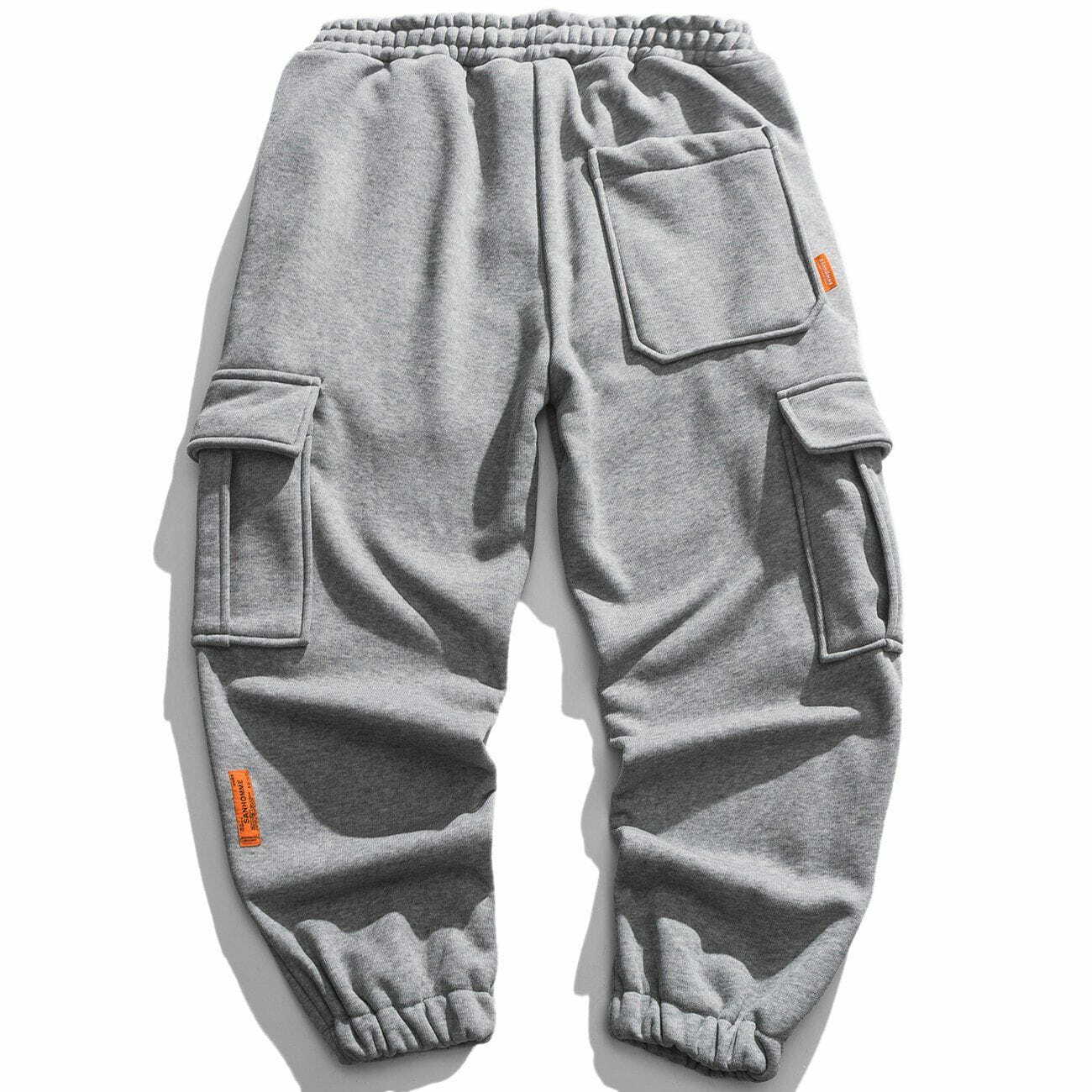 Y2K Multi-Pocket Joggers: Trendy Grunge Style Cargo Pants for Summer & 90s Fashion Lovers