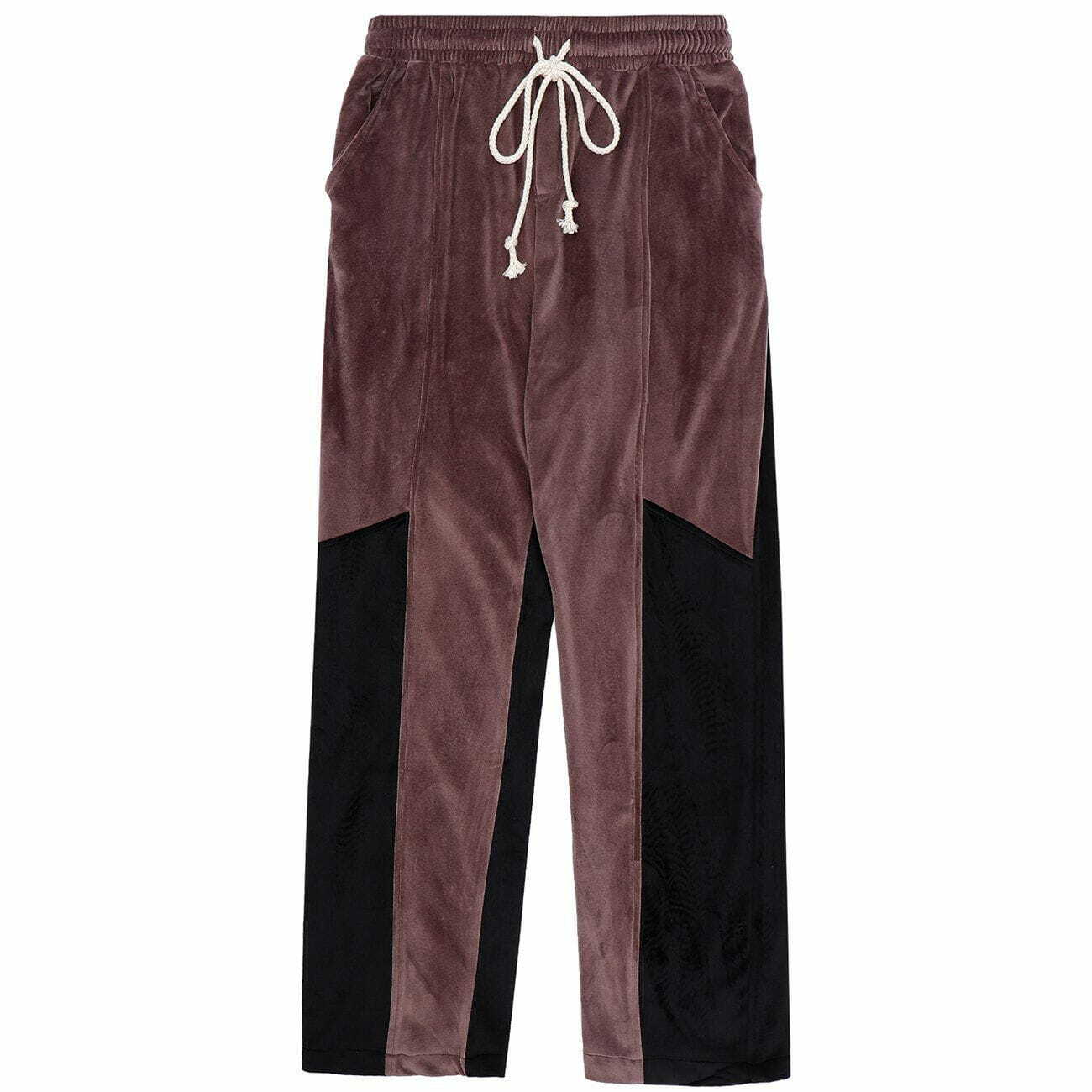 Y2K Patchwork Casual Sweatpants - Trendy Grunge Style for Summer Outfits & Aesthetic Looks