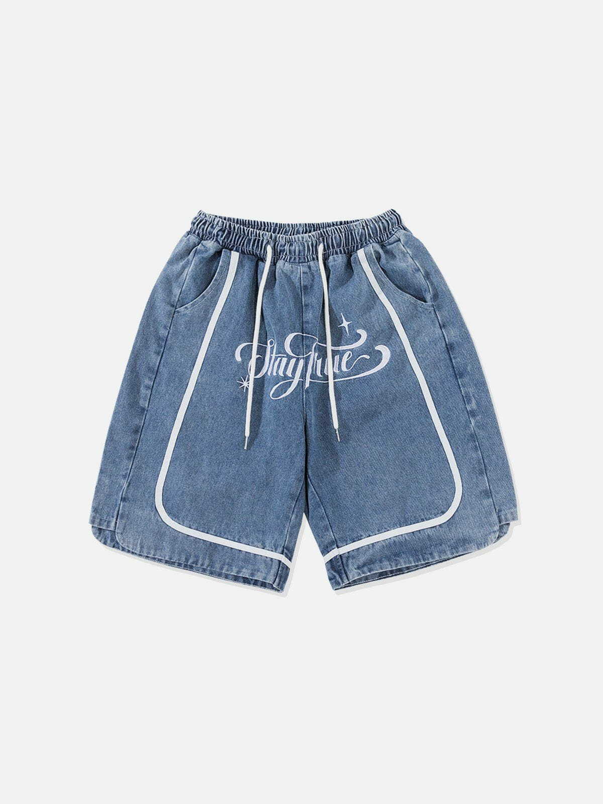 Y2K Patchwork Denim Shorts - Trendy 90s Grunge Style for Summer Outfits & Aesthetic Looks