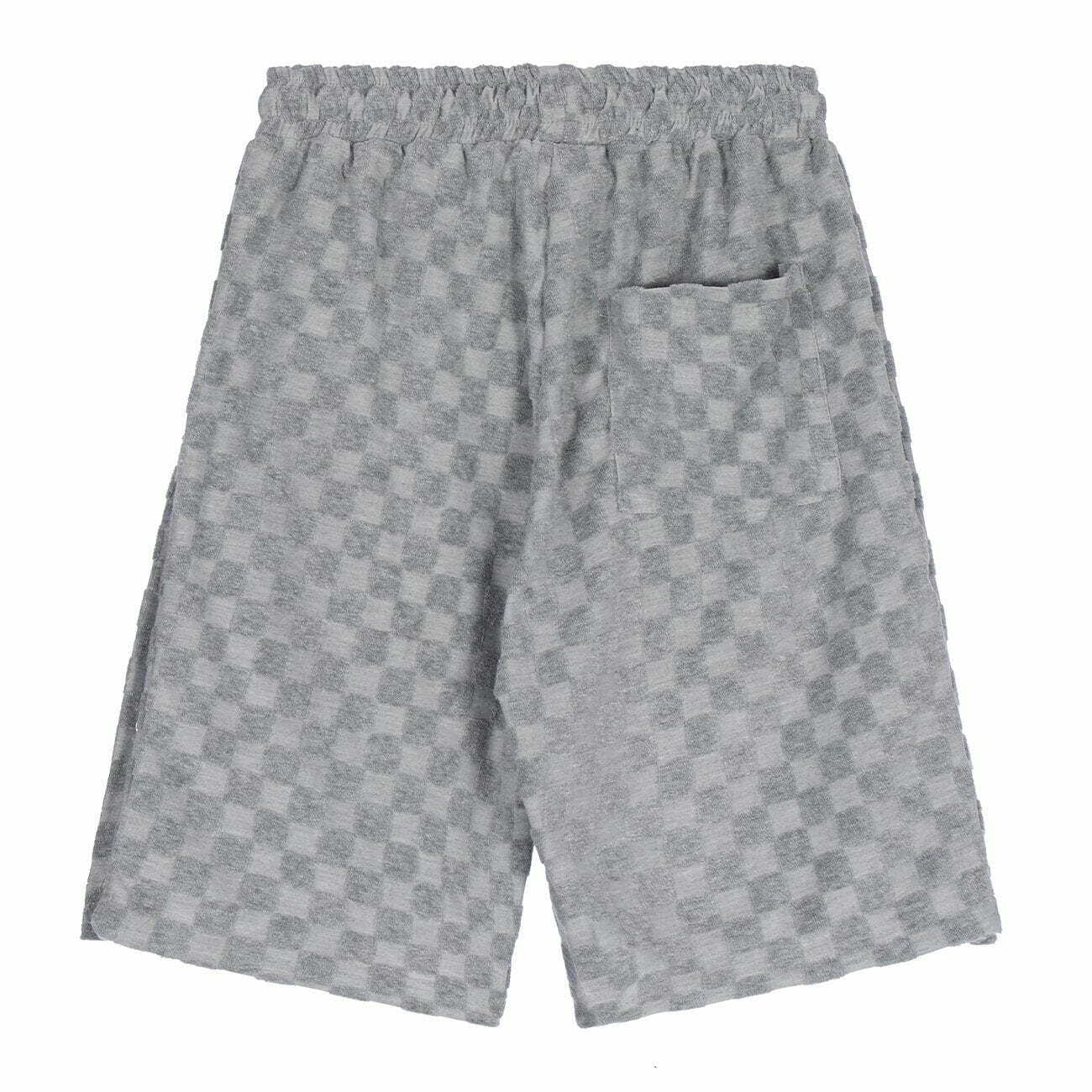 Y2K Plaid Drawstring Shorts - Trendy Grunge Aesthetic for Summer Outfits & Casual Vibes