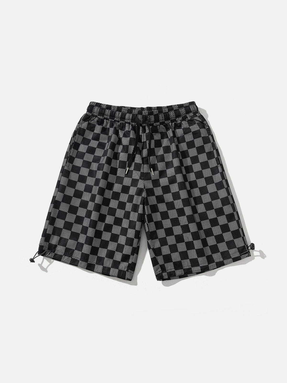 Y2K Plaid Print Shorts: Trendy 90s Grunge Aesthetic for Summer Outfits & Casual Vibes