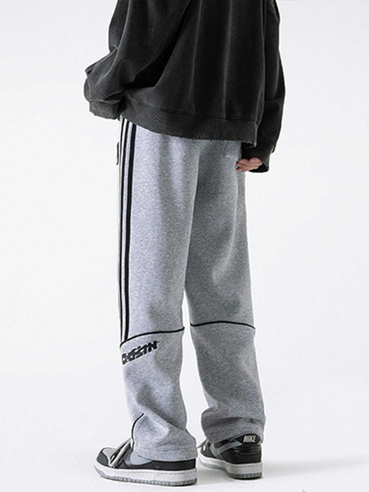 Y2K Side Stripe Sweatpants: Trendy Grunge Aesthetic for 2000s Fashion Lovers