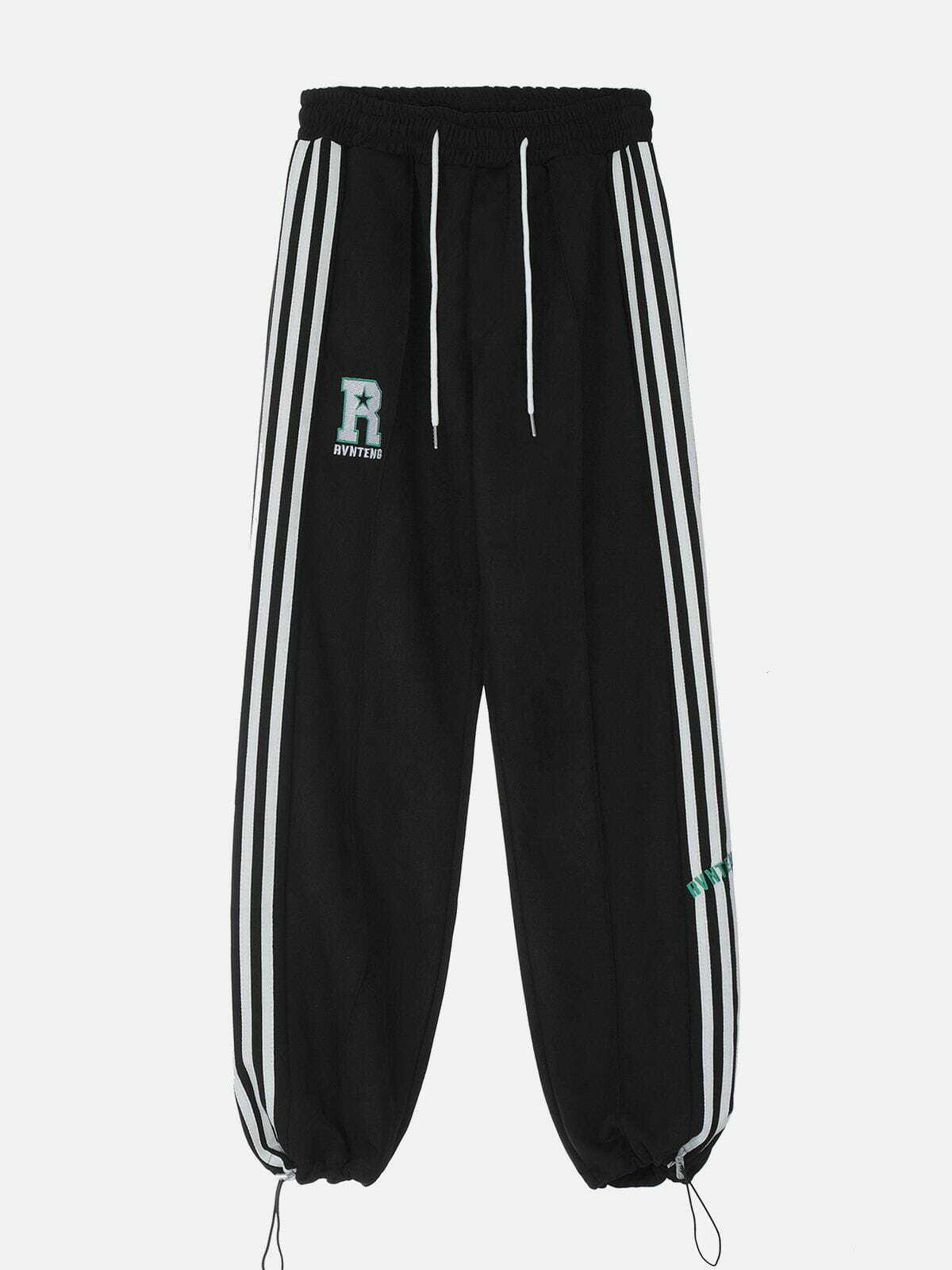 Y2K Side Stripes Sweatpants: Trendy Grunge Style for 2000s Fashion Lovers and Aesthetic Outfits