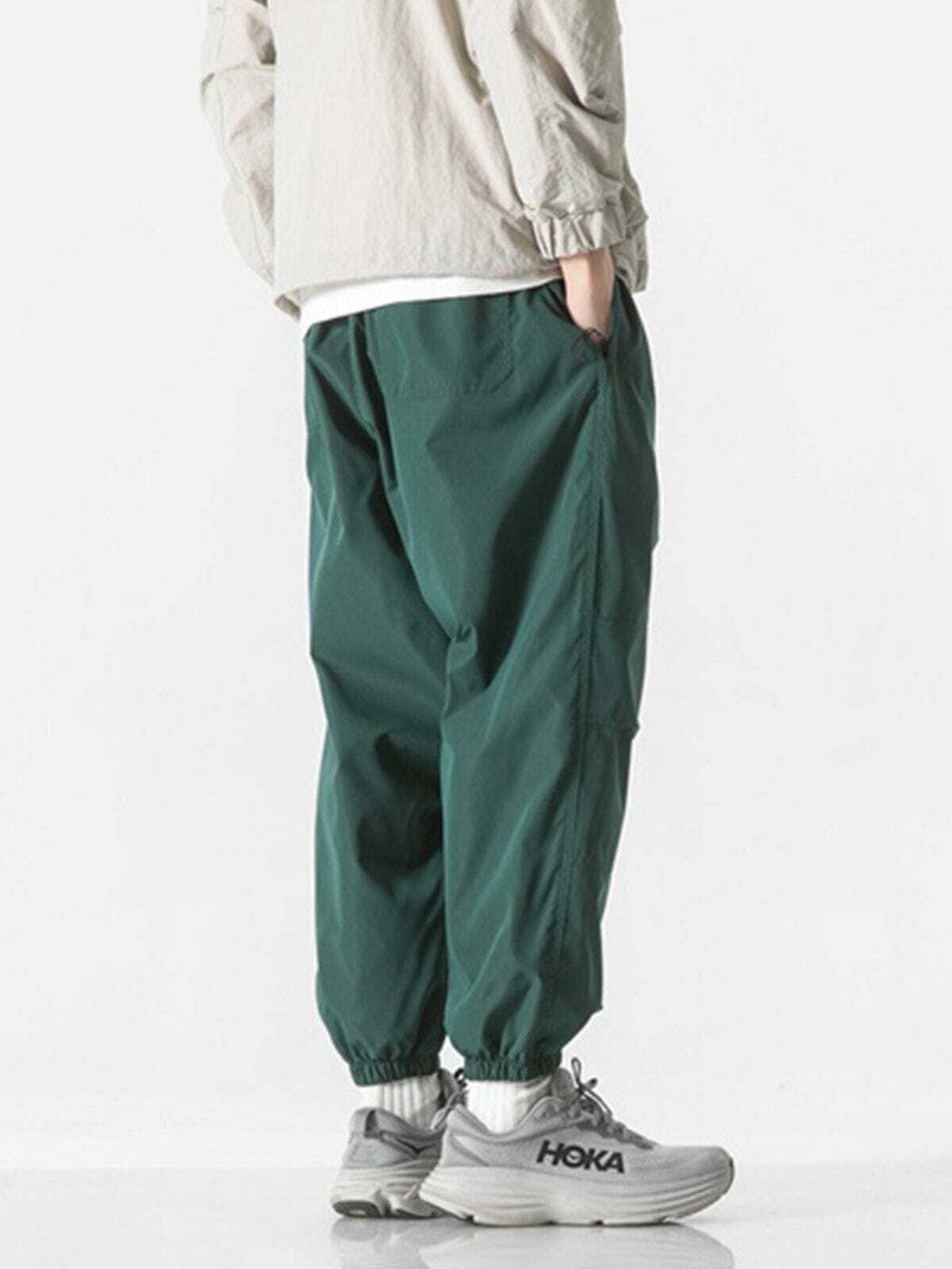 Y2K Solid Color Drawstring Cargo Pants - Trendy Grunge Style for Summer Outfits & Aesthetic Looks