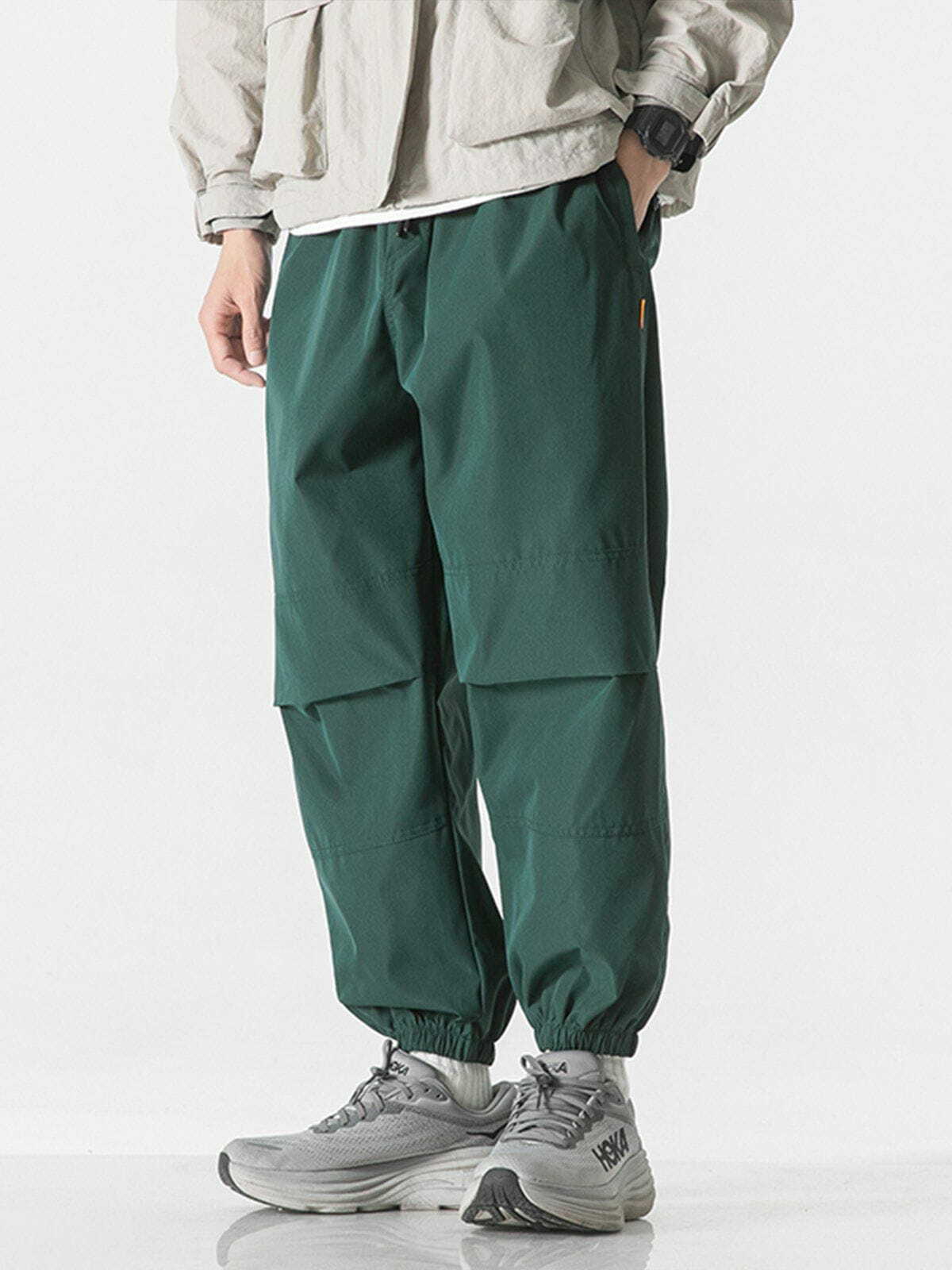 Y2K Solid Color Drawstring Cargo Pants - Trendy Grunge Style for Summer Outfits & Aesthetic Looks