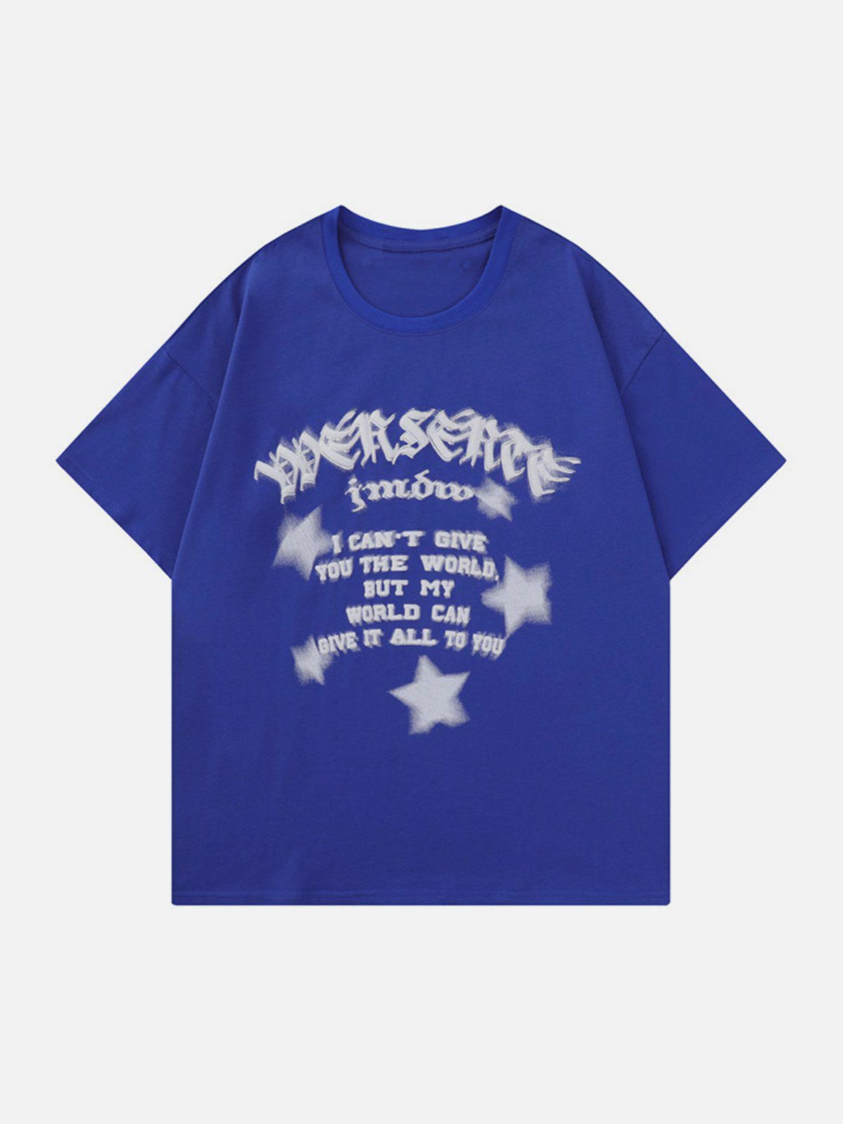 Y2K Star Gradient Print Tee - Trendy Summer Outfit, Grunge Aesthetic, 90s Fashion Vibes