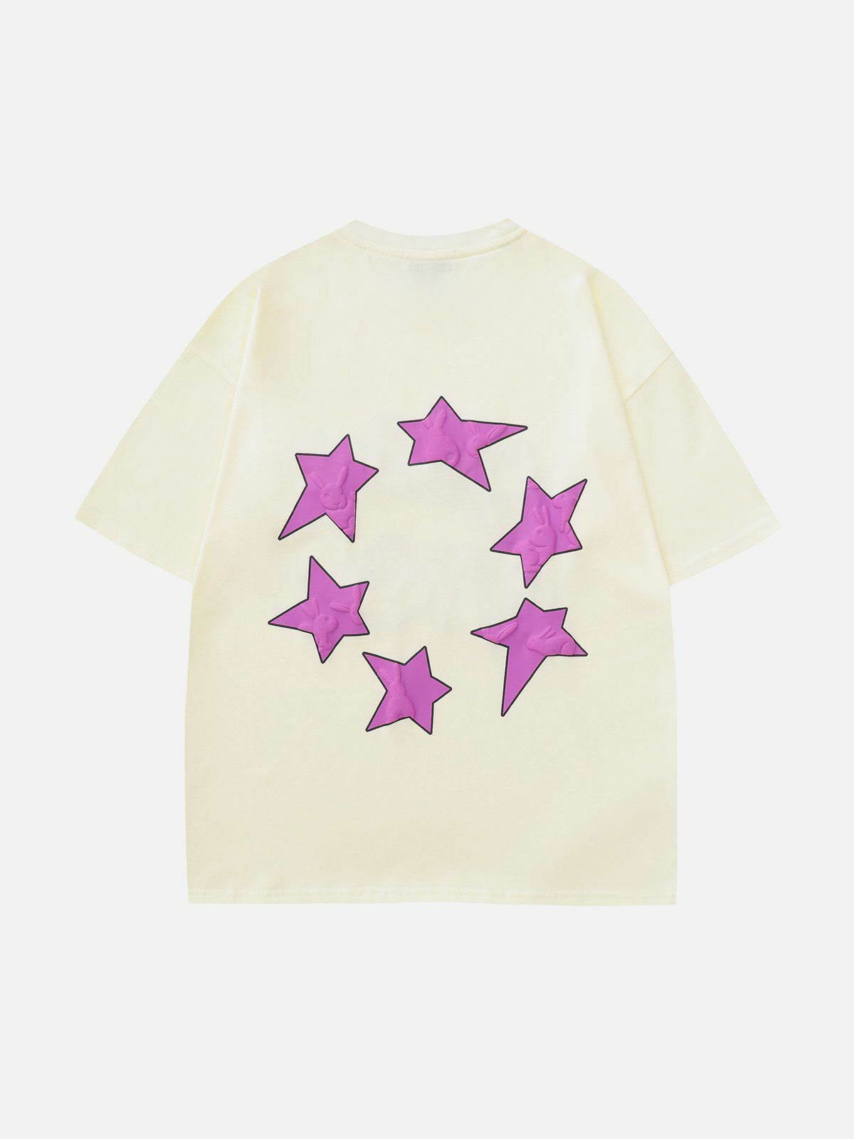 Y2K Star Print Tee - Trendy Summer Outfit, Grunge Aesthetic, 90s Fashion, and Cute Top Style