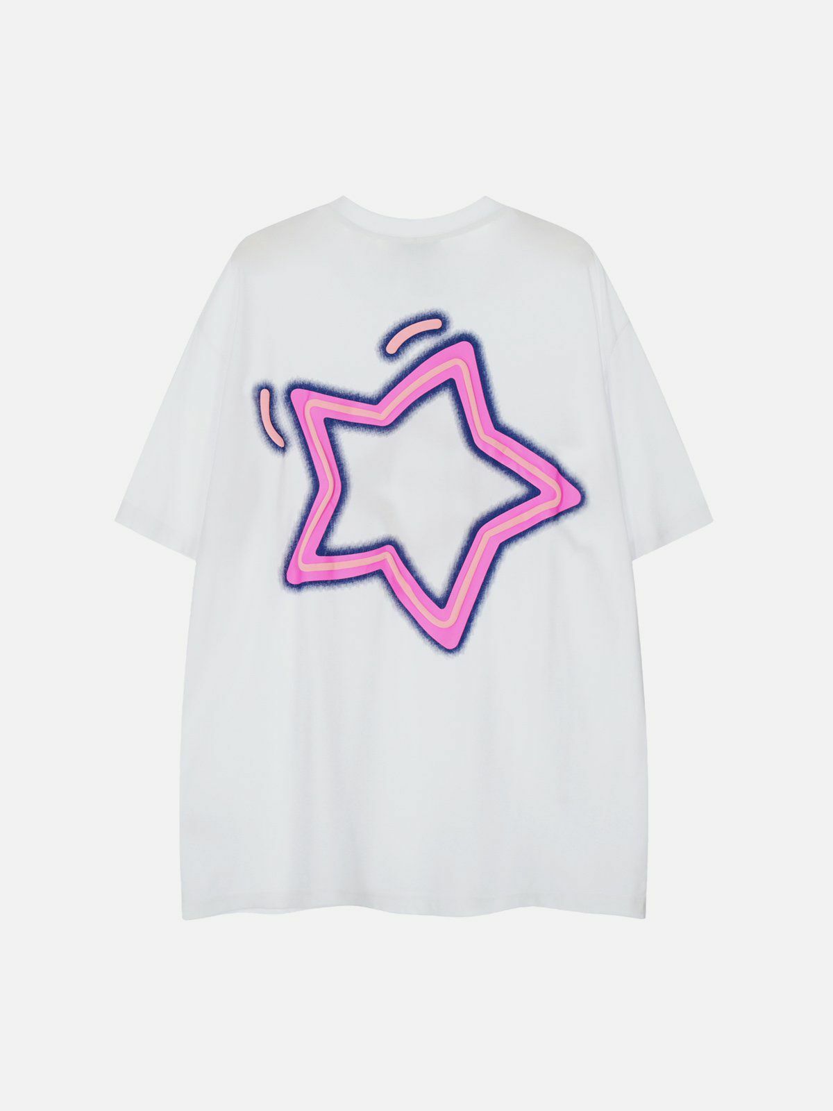 Y2K Star Print Tee: Vintage 90s Grunge Aesthetic, Perfect for Summer Outfits & Casual Looks