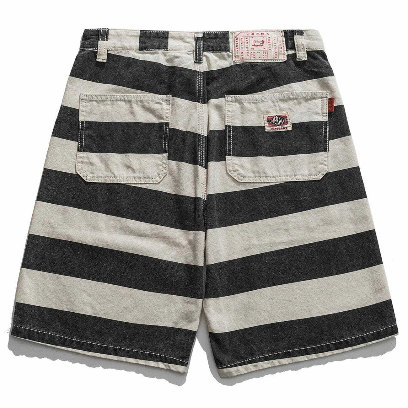 Y2K Striped Casual Shorts for Summer: Trendy 90s Fashion, Grunge Aesthetic, and Cute Outfit Ideas