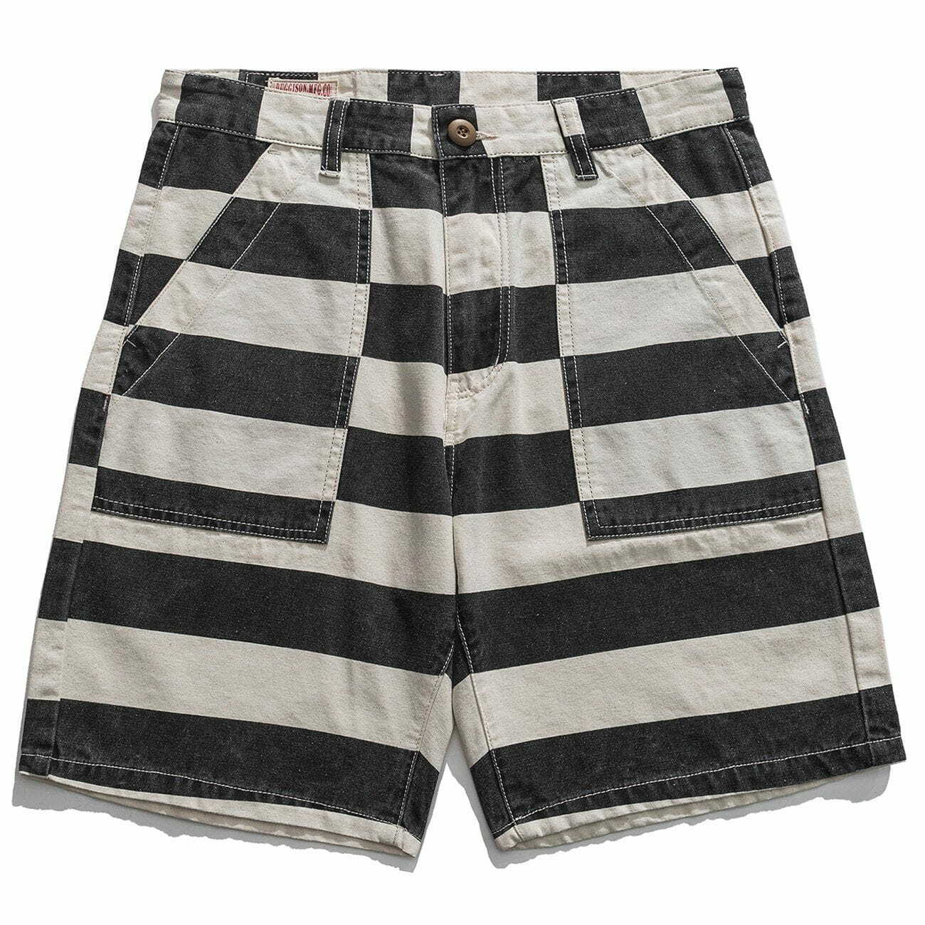 Y2K Striped Casual Shorts for Summer: Trendy 90s Fashion, Grunge Aesthetic, and Cute Outfit Ideas