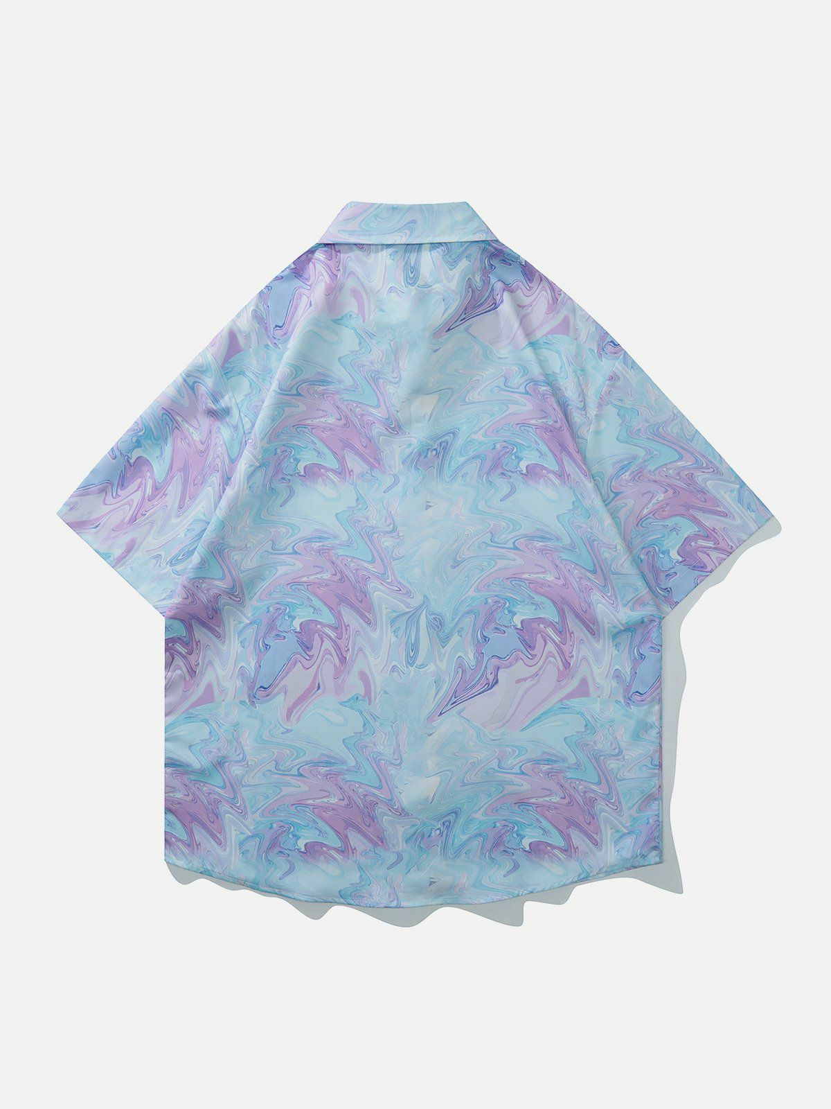 Y2K Tie Dye Gradient Short Sleeve Shirt - Vintage 90s Aesthetic Summer Outfit Essential