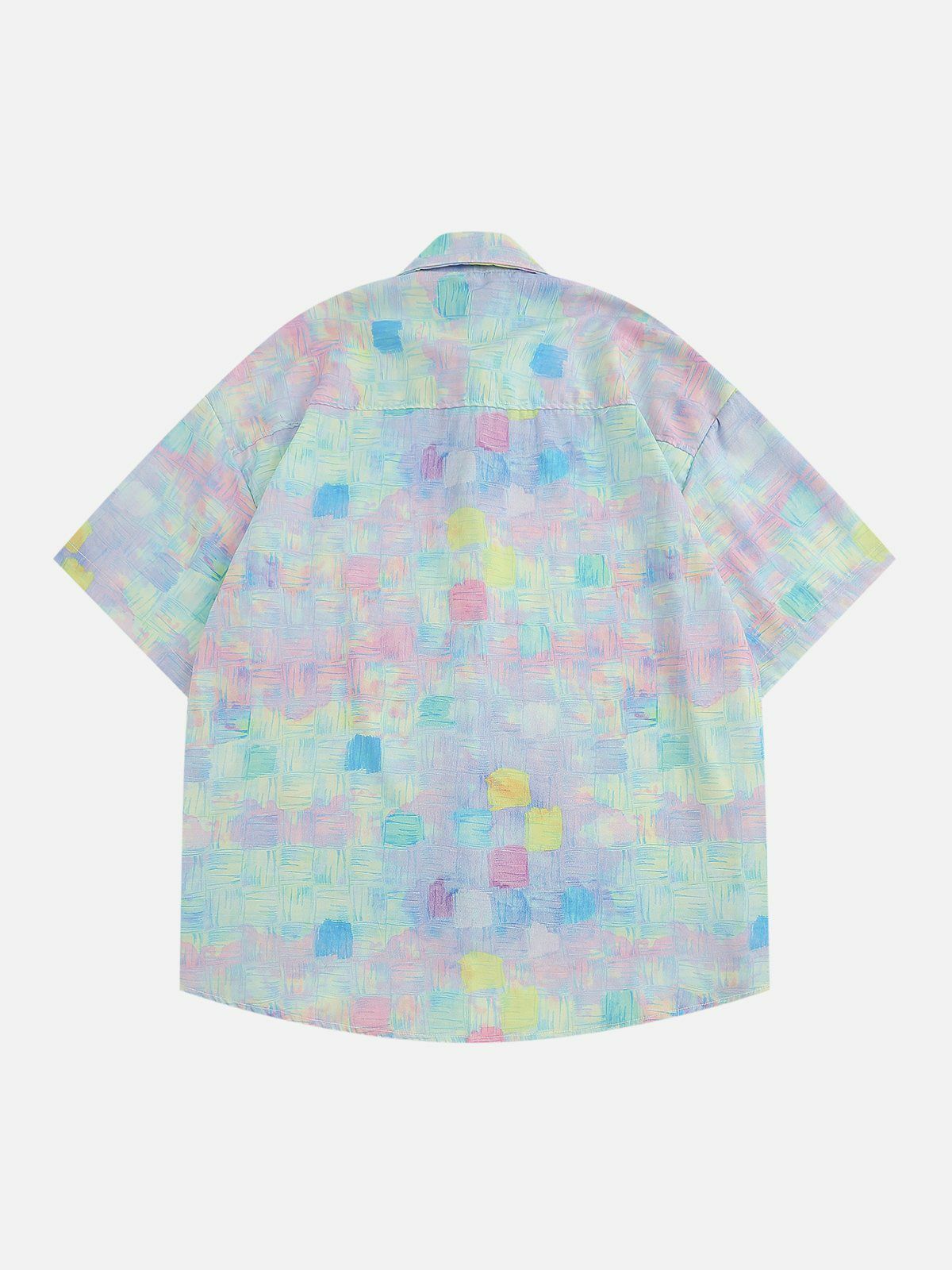 Y2K Tie Dye Short Sleeve Shirt - Trendy 90s Aesthetic Top for Summer Outfits & Grunge Style